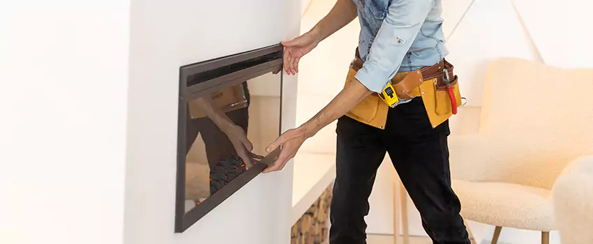 Metal Fireplace Installation in Wellesley, Massachusetts