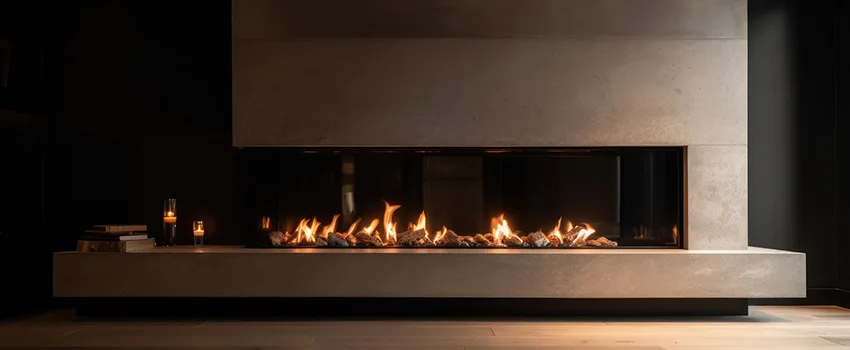 Gas Fireplace Ember Bed Design Services in Wellesley, Massachusetts
