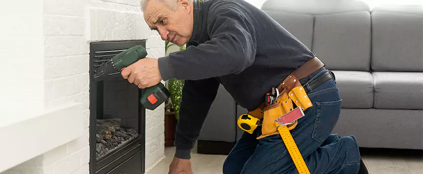 New Indoor Fireplace Installation in Wellesley, Massachusetts