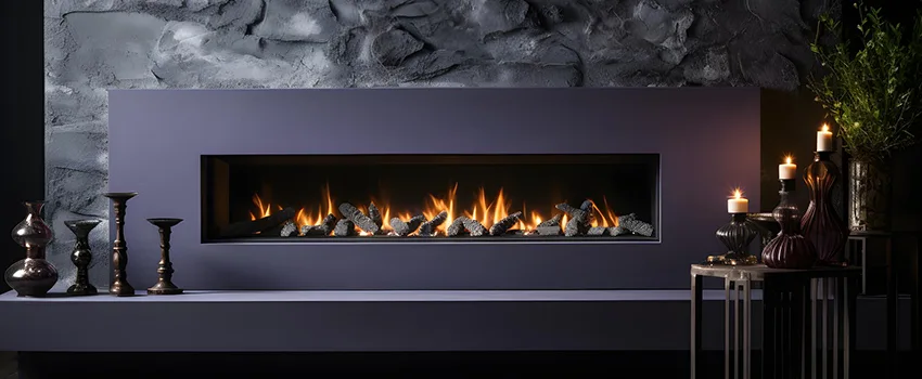 Ember Bed for Ventless Gas Fireplace in Wellesley, MA