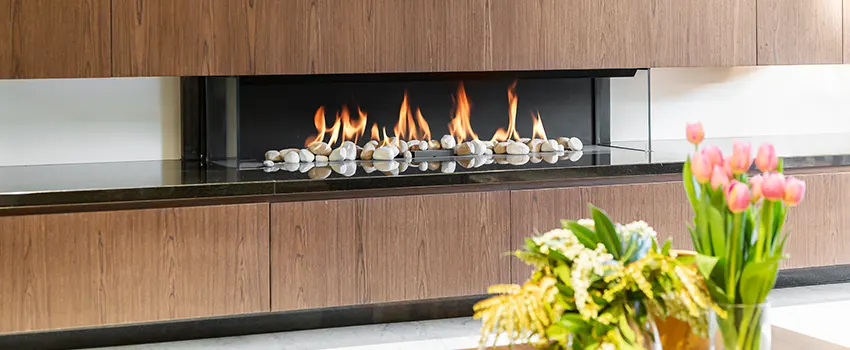Double-height Fireplace Design Refurbishment in Wellesley, Massachusetts