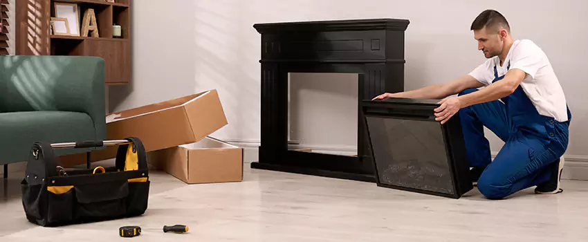 Old Rusted Metal Fireplace Repair And Replacement in Wellesley, MA